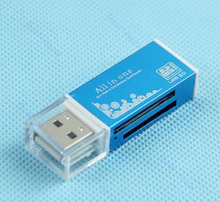 Mini 4 in 1 USB 2.0 Multi Memory Card Reader for M2 SD MMC Micro SD TF 