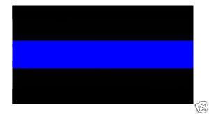 thin blue line police window car sticker decal time left