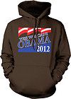   Can Obama 2012   Re elect Barack Election Day President Mens Hoodie