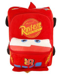 pixar cars mcqueen plush backpack bag 12 2