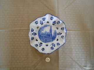 Decorative bowl blue delft deco hand painted Holland Tulpin Amsterdam 