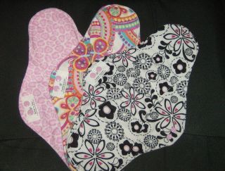 Cloth Menstrual Mama Pad 14 Regular *with or w/out PUL* U pick fabric 