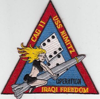 patch usn uss nimitz cag 11 operation iraqui freedom parche