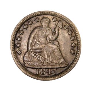 1847, Seated Liberty Half Dime