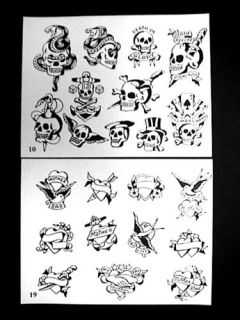vintage milt zeis tattoo flash 12 pages 11 x 14