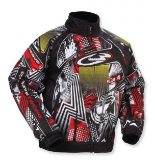 new coldwave sx racing kids snowmobile jacket red yellow returns
