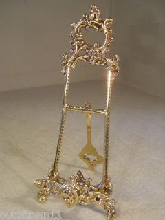 decorative brass easel for art plate etc from united