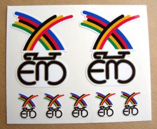 eddy merckx vintage cycle bike frame decals stickers  10 34 