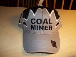 NEW BLACK & GREY COAL MINERS BALL CAP COAL MINING HAT NEW REALLY NICE