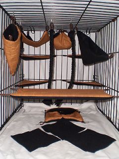 15 pc Bedding ☻ Sugar Glider Cage Set ☻ Rat ☻ Brown Bark