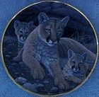 National Wildlife Federation Animal Collector Plate Mt. Lioness & Cubs 