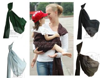 cotton ring sling pouch baby carrier 0 36months coffee from