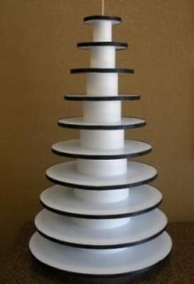 Round CupCake Tower   Plastic Laminated Foam Core