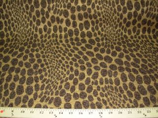 10 YDS~LEOPARD SPOTS CAT ANIMAL~CHENILLE UPHOLSTERY FABRIC~FABRIC FOR 