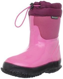Bogs Girls Mckinley Waterproof Rubber Winter Snow Boots Pink 71182