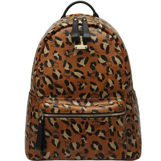 mcm leo x line backpack visetos cognac backpacks