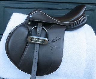 New 17.5 CLIFF BARNSBY Milton Jumping Saddle, Retails for $2650 
