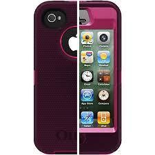 otterbox iphone 4s defender series case pink plum brand new