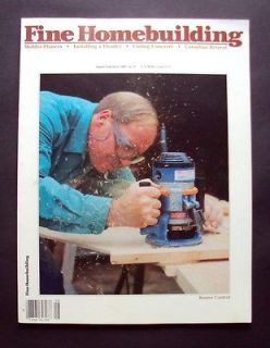 1989 FINE HOMEBUILDING Magazine #55 Router Control Molder Planer 