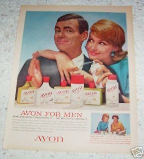 1962 ad avon for men shaving hair deodorant vintage ad