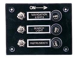 gang 12 volt fused boat switch panel 10030 returns