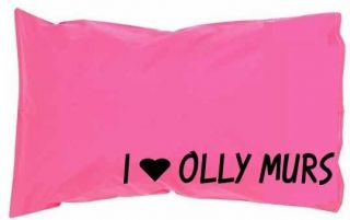 love heart olly murs pink printed pillowcase more options