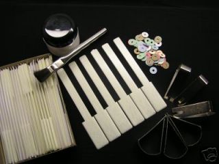 ultimate simulated ivory piano keytops kit ivories keys time left