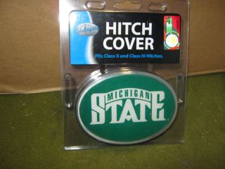 michigan state spartans ncaa oval plastic truck trailer hitch cover 