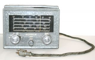 morrow 5br 1 ham shortwave radio converter vintage time left