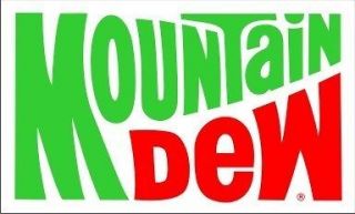 vintage mountain dew sticker decal 4 x2 4 time left