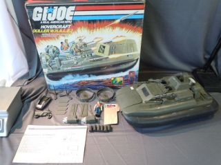   GI Joe 1984 Killer WHALE Hovercraft W.H.A.L.E. w Box Inst & Cutter