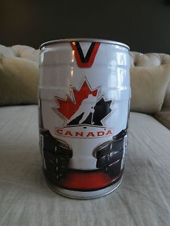 Team Canada White 5L Molson Canadian Hockey Mini Bubba Keg