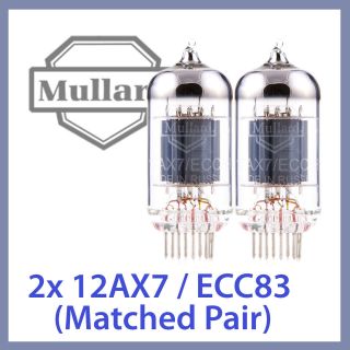 2x NEW Mullard 12AX7 ECC83 Reissue Vacuum Tube TESTED, Matched Pair