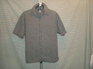 Plaid Shirt Mens XL Button Front Up Pure Stuff Checkered FREE 