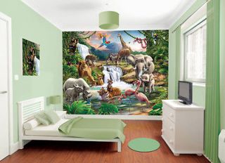 newly listed child s bedroom walltastic jungle wallpaper mural time