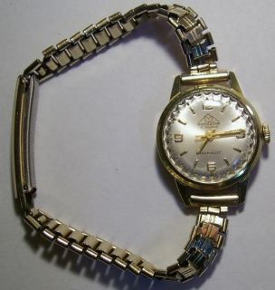 Vintage Ladies Mondaine 17 jewels incabloc Watch GoldplatedRuns 
