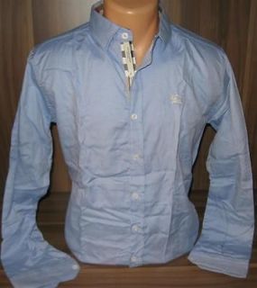 season burberry blue long sleeve shirt size s