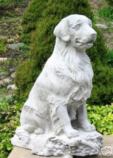   golden retriever dog statue monument 