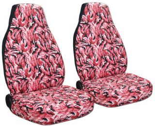 CHEVY SILVERADO CAR SEAT COVERS CAMO PINK GOOD QUALITY (Fits 