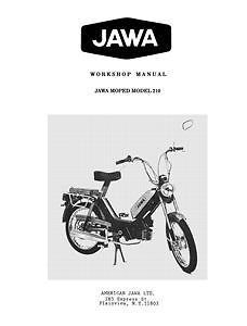jawa model 210 moped workshop manual  12 99  