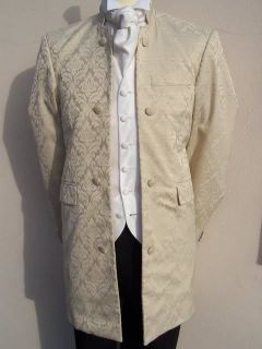 38 r mens nehru ivory cream dress wedding jacket suit