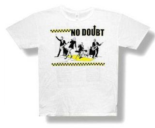 NO DOUBT   CHECKER 2009 SUMMER TOUR WHITE T SHIRT   NEW ADULT SMALL 