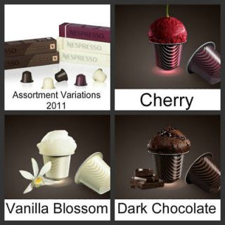 30 Nespresso 10 Dark Chocolate 10 Vanilla Blossom 10 Cherry Capsules 
