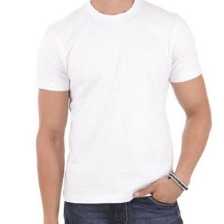 50 x AAA ALSTYLE Mens Plain Solid T shirt white unisex shirt (S M L XL 