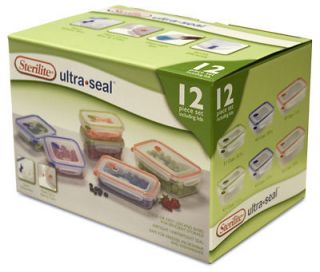 Sterilite Ultra Seal, 12 Piece Food Storage Container Set