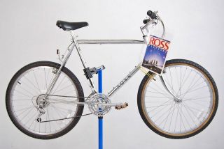 Vintage 1985 Ross Mount Hood Mountain Bike 23 Bicycle Chrome Shimano 
