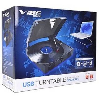   USB Turntable Record Player Speakers Vinyl LP Conversion  Digital