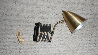 vintage gold scissor multi position accordian wall lamp time left