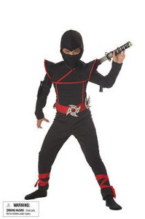 Stealth Ninja Warrior Costume Boys CHILD Small Medium Large