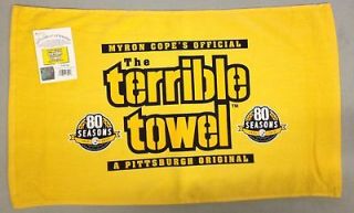   Steelers 80th Season Anniversary Myron Copes Official Terrible Towel